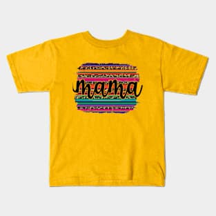 Mama cheetah serape Kids T-Shirt